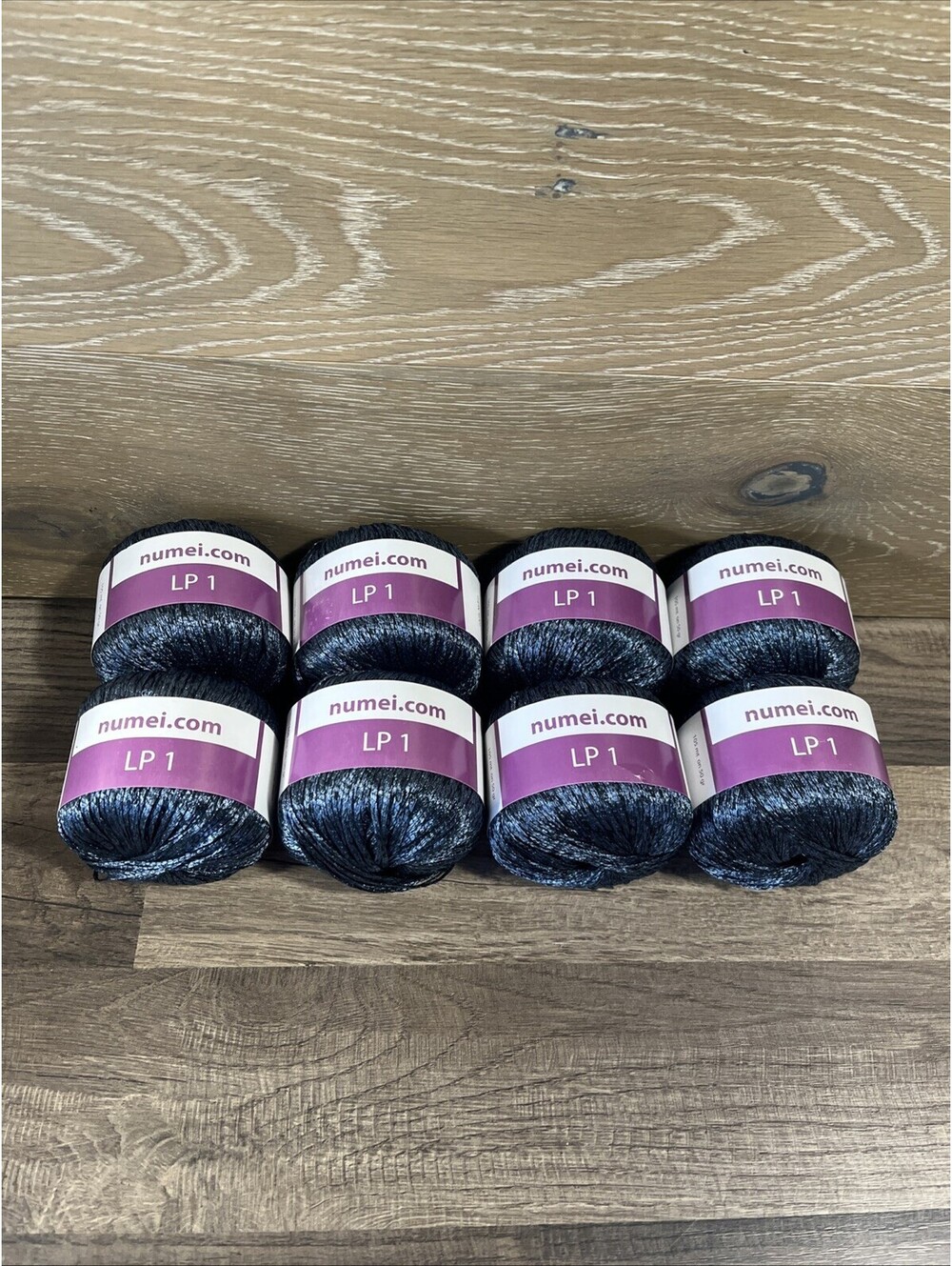 Lot of 8 numei LP1 Blue Yarn Skeins Made in Italy 100% Nylon 50g 105m Each